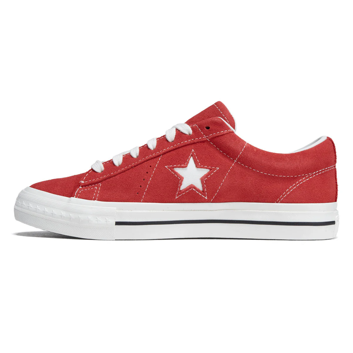 Converse One Star 95 Ox Shoes - Red/Vintage White - Image 2