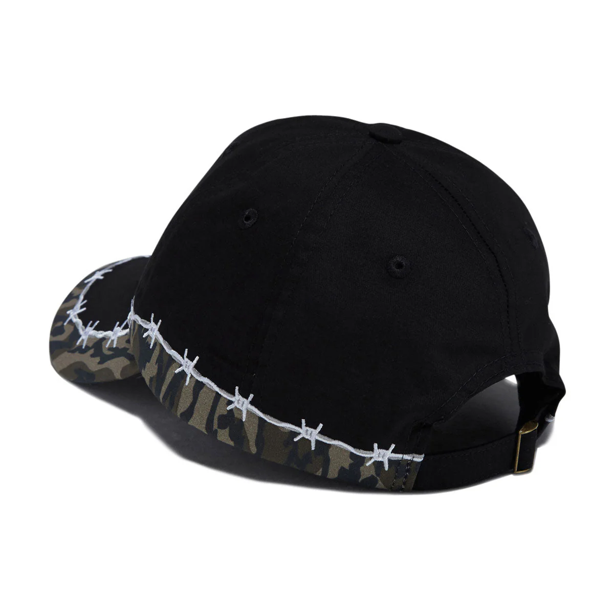 Corduroy Camo Strapback Hat - Black - Image 2