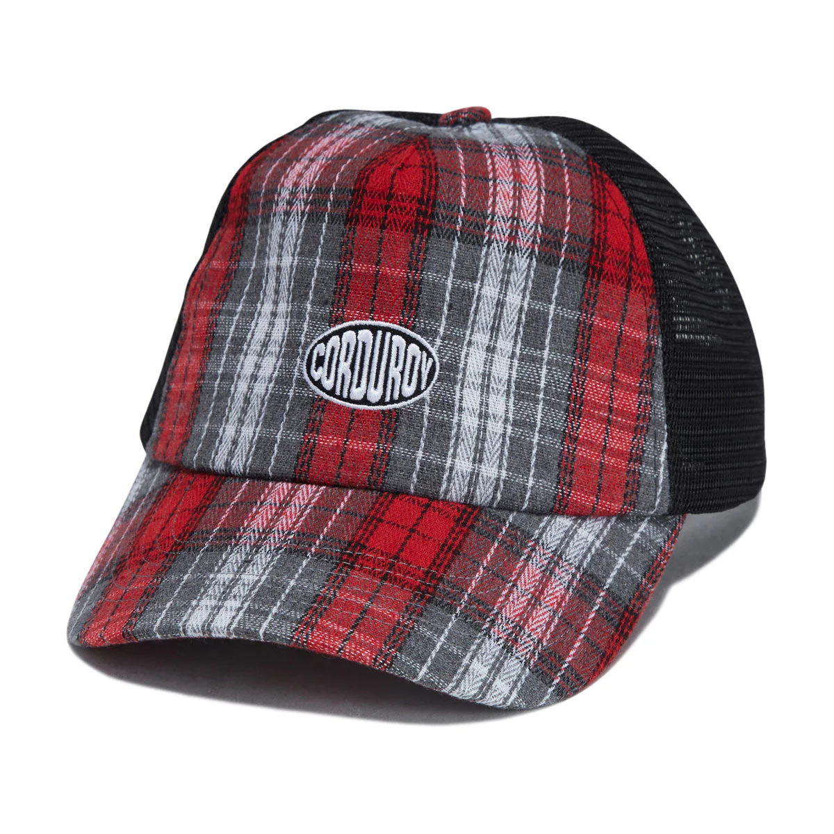 Corduroy Plaid Trucker Hat - Plaid