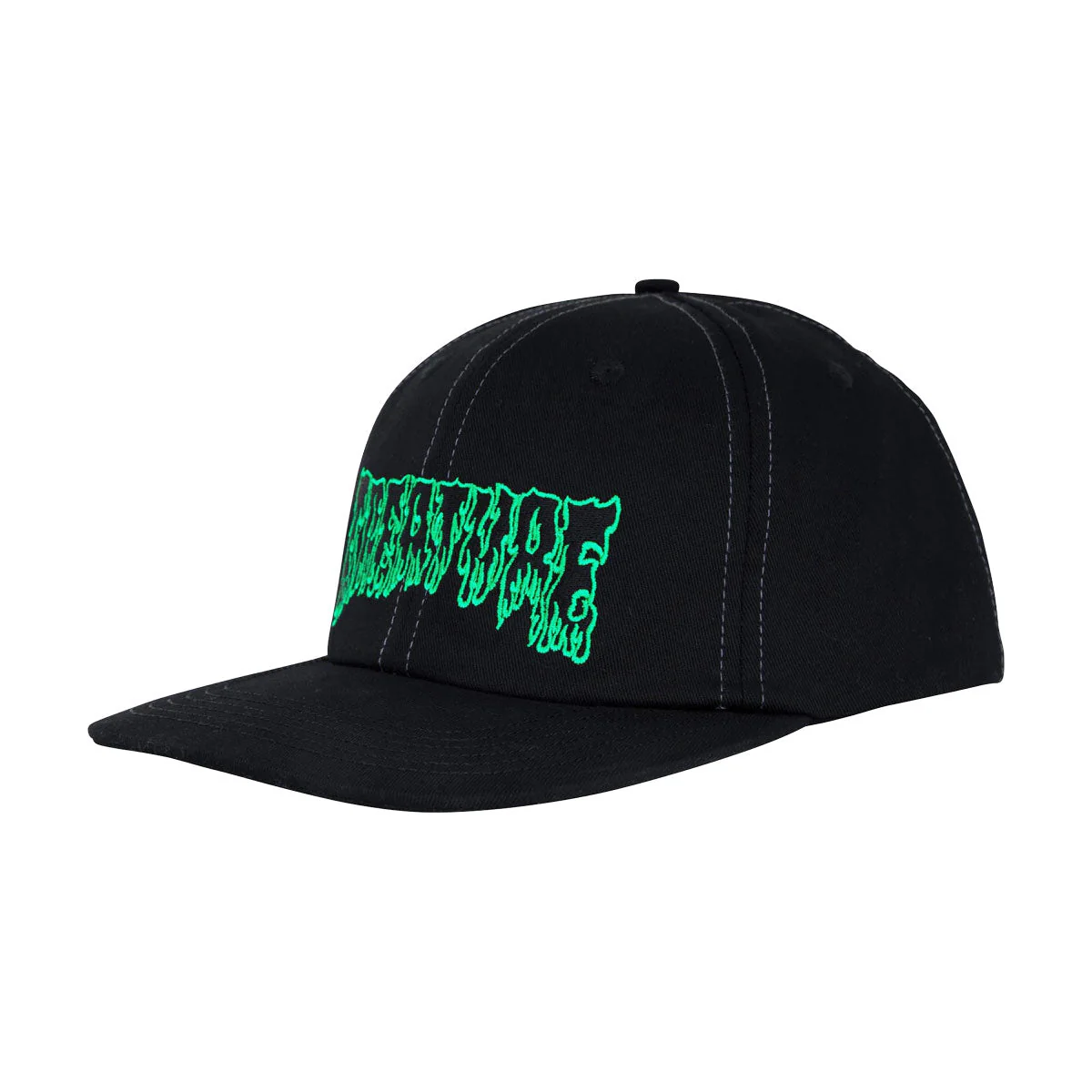 Creature Hesher Flame Snapback Hat - Black