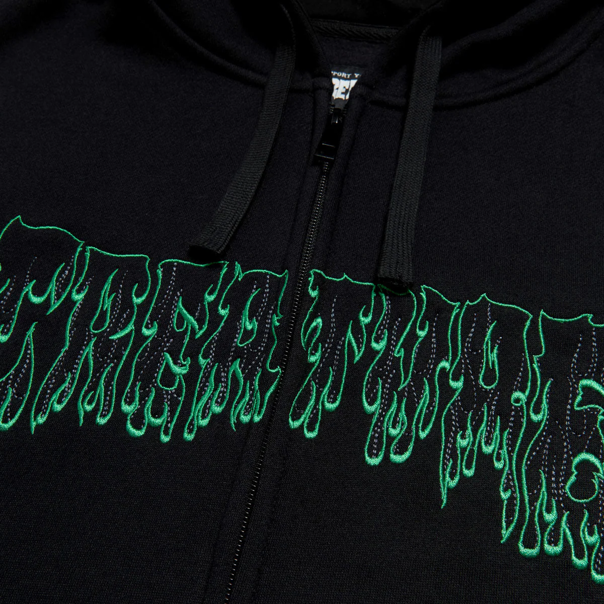 Creature Hesher Flame Zip Hoodie - Black - Image 2