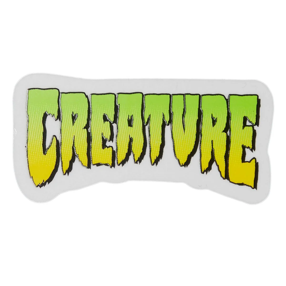 Creature Logo Clear Sticker - Green - 4"