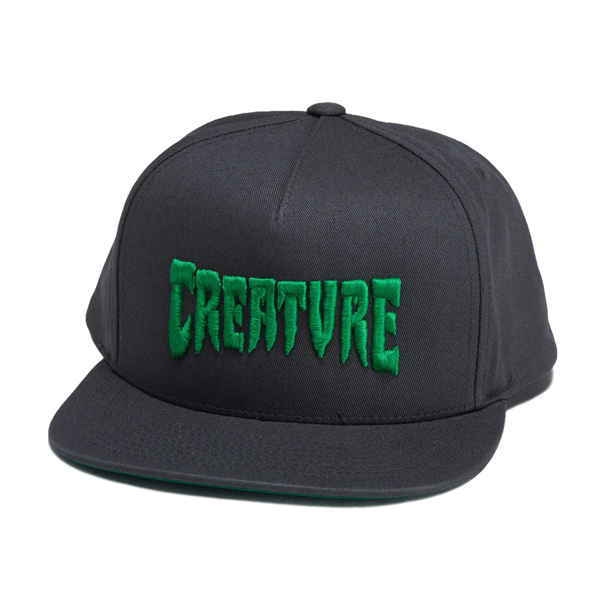 Creature Mono Logo Snapback Hat - Dark Grey