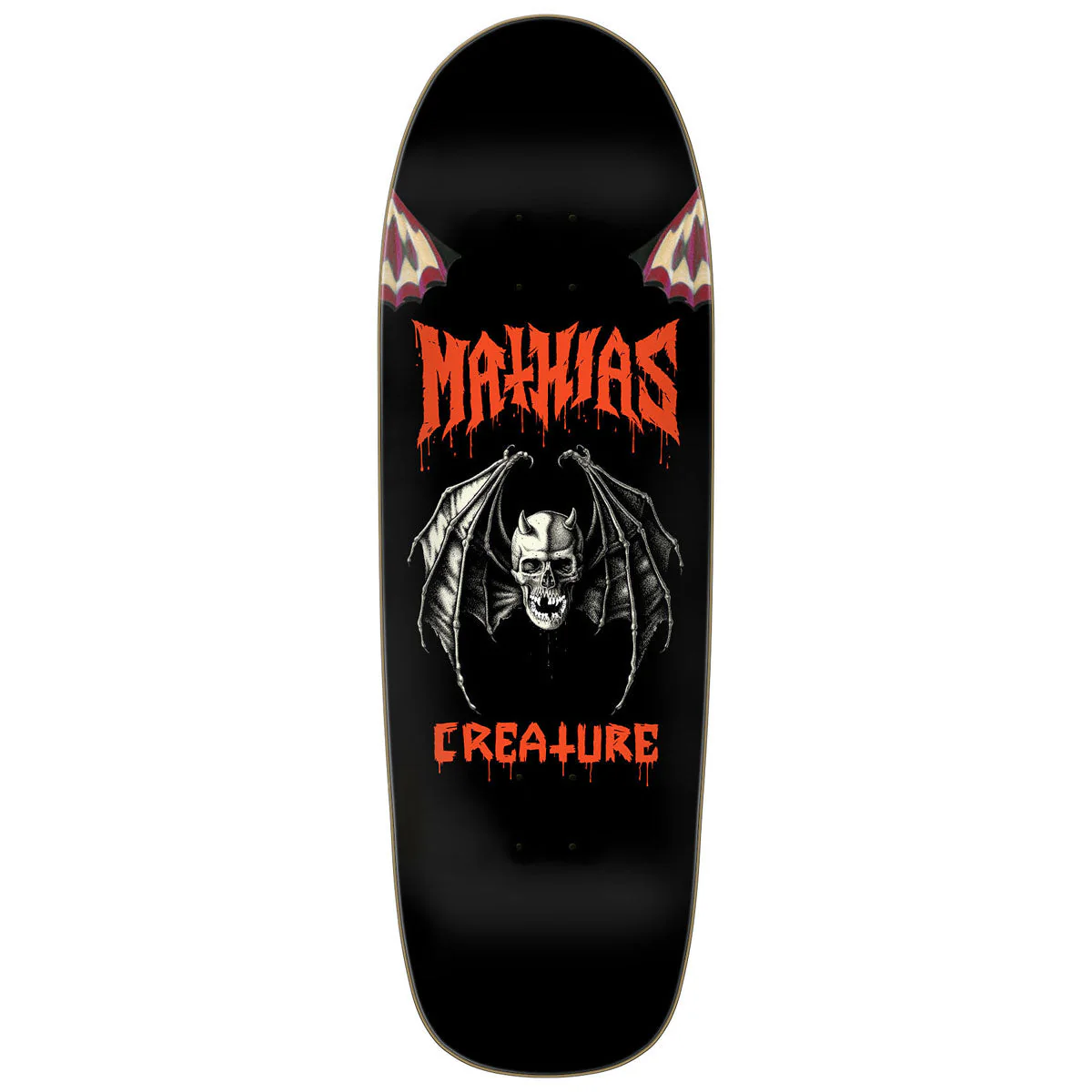 Creature Torres Skull Bat Skateboard Deck - 9.55"
