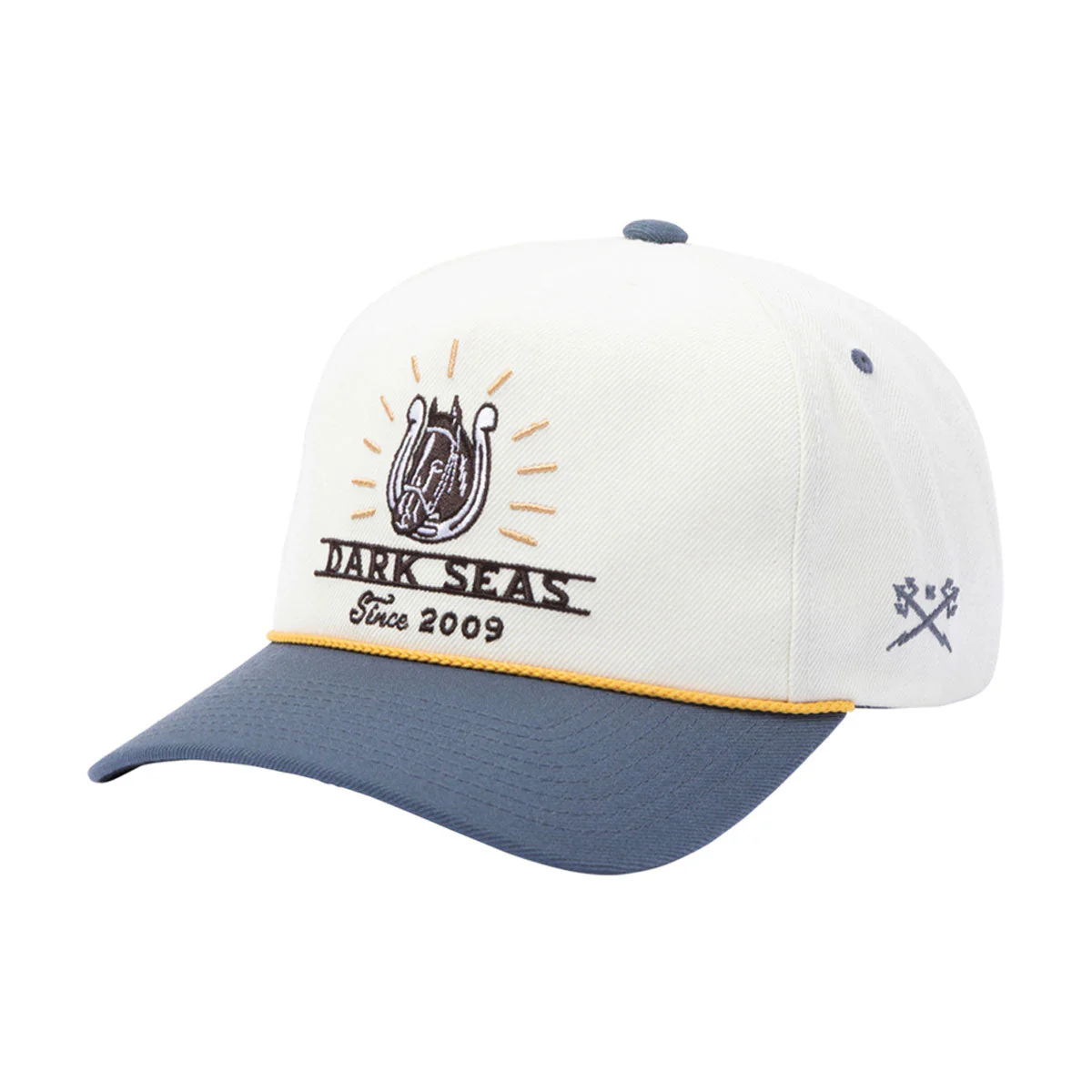 Dark Seas Corral Hat - Off White/Blue