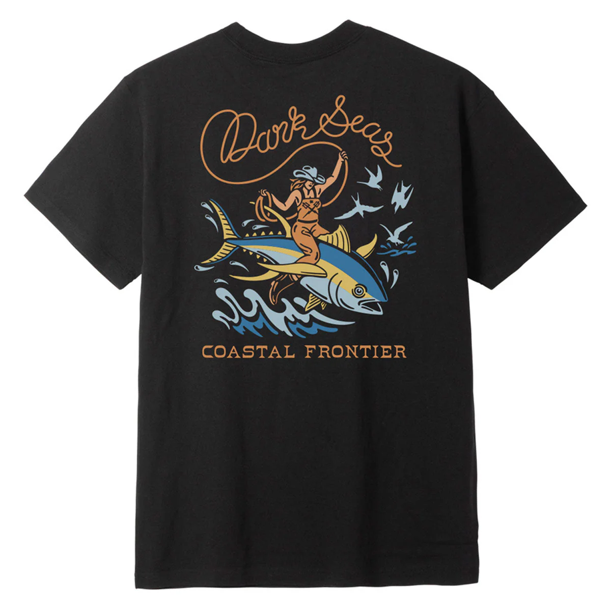 Dark Seas Ride Em Wet T-Shirt - Heather Black