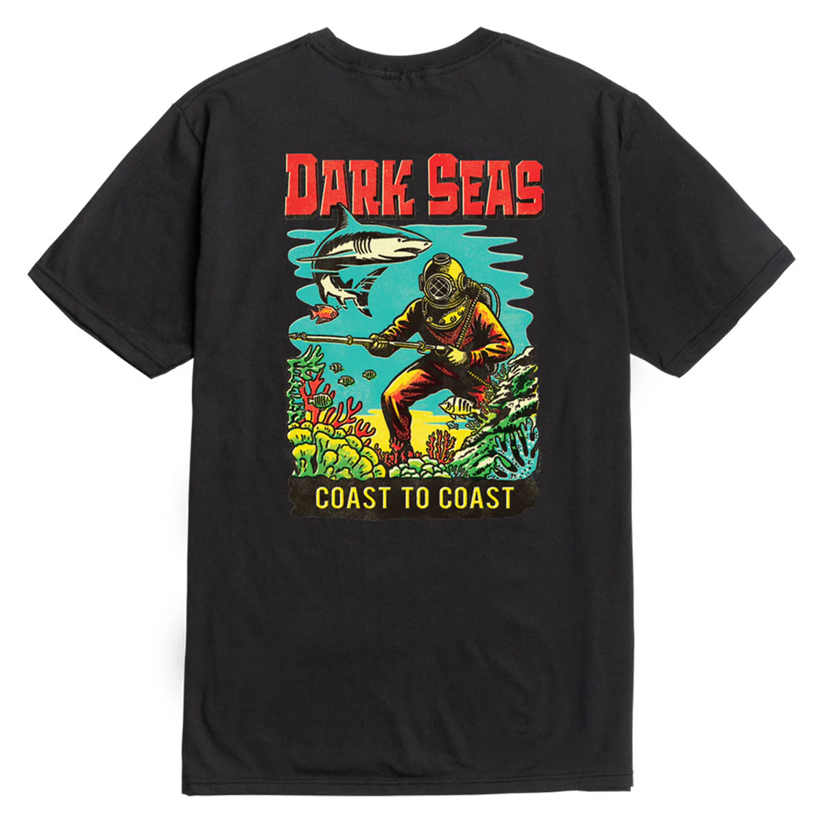 Dark Seas Water Decal Premium T-Shirt - Black
