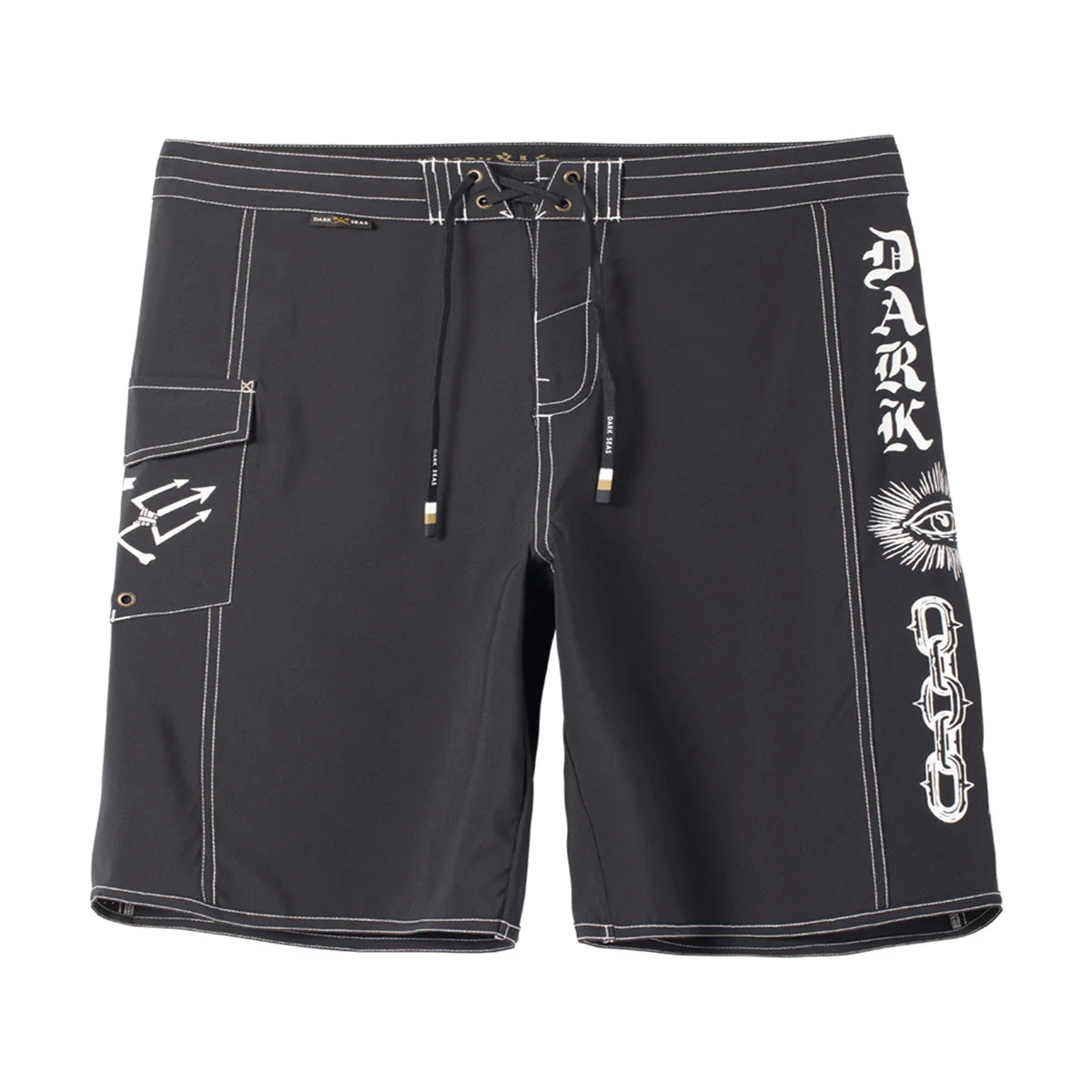 Dark Seas Windward Boardshorts - Black