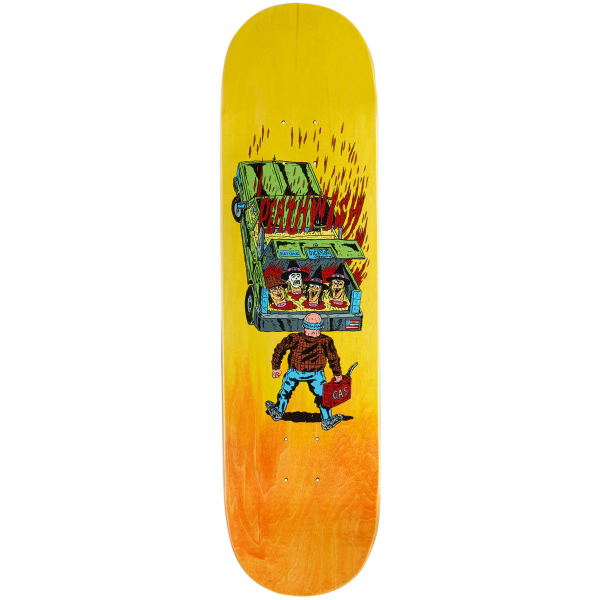Deathwish Dickson Full Heat Skateboard Deck - 8.25"