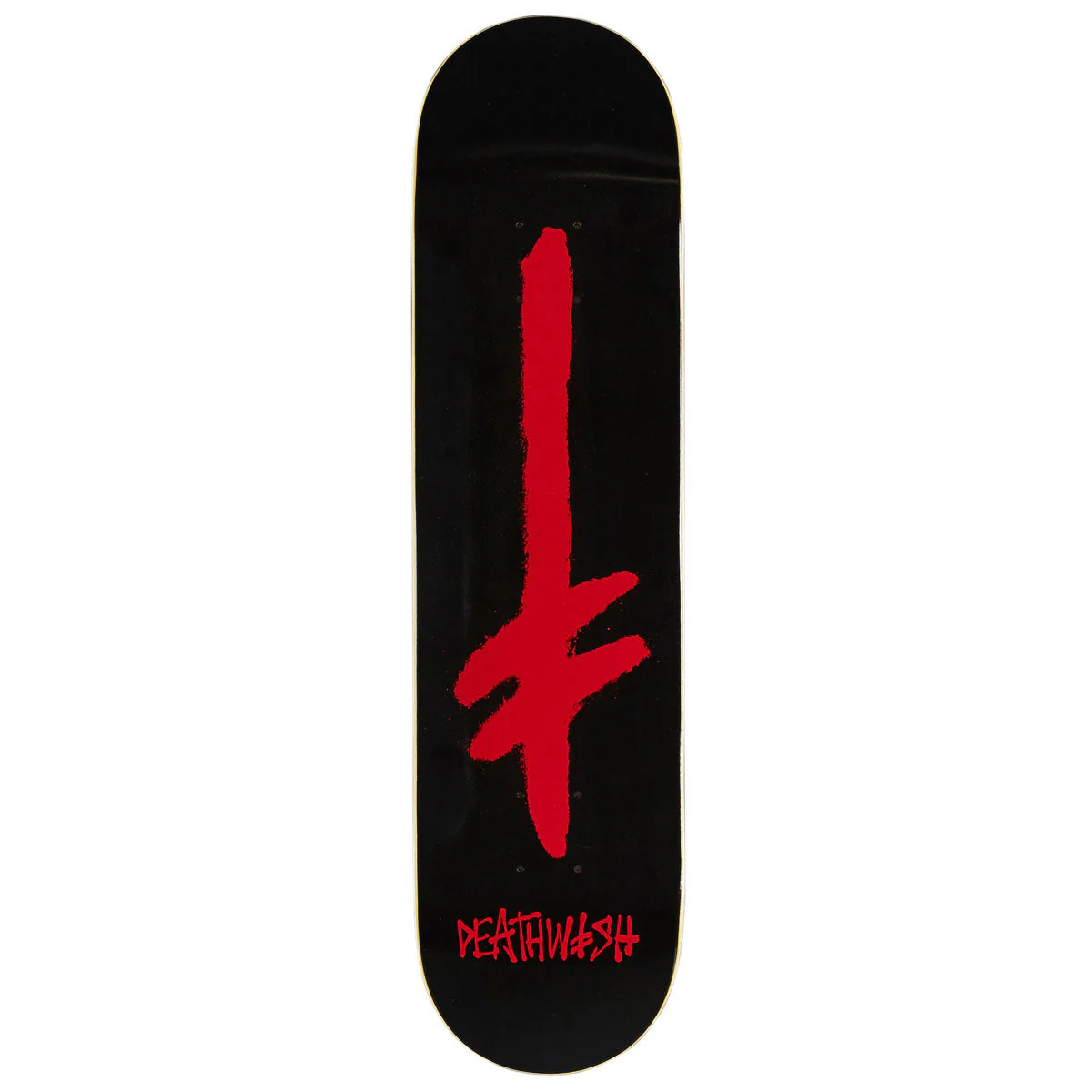 Deathwish Gang Spray Skateboard Deck - Black/Red - 7.75"