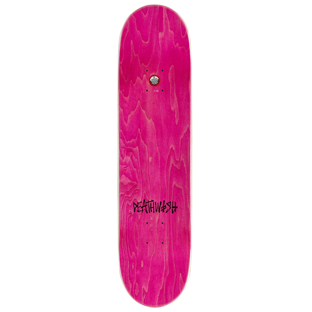 Deathwish Gang Spray Skateboard Deck - Black/Red - 7.75" - Image 2