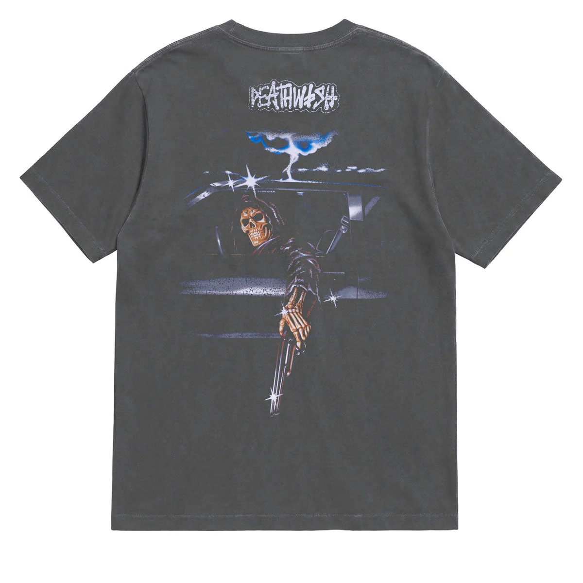 Deathwish Samborgini Reaper Garment Dyed T-Shirt - Black