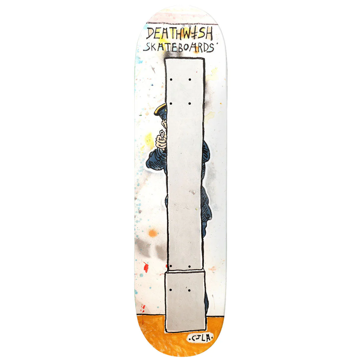 Deathwish Yuri Facchini Take Cover Skateboard Deck - 8.38"