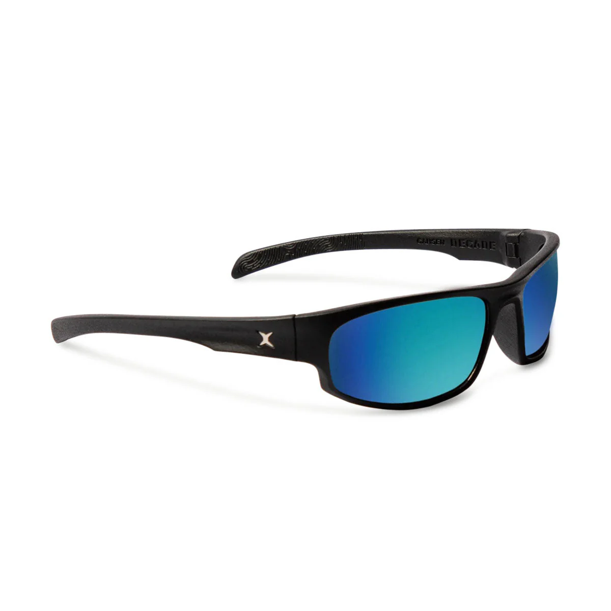 Decade Carsen 00s Sunglasses - Matte Black Nylon/Blue Mirror Polycarbonate
