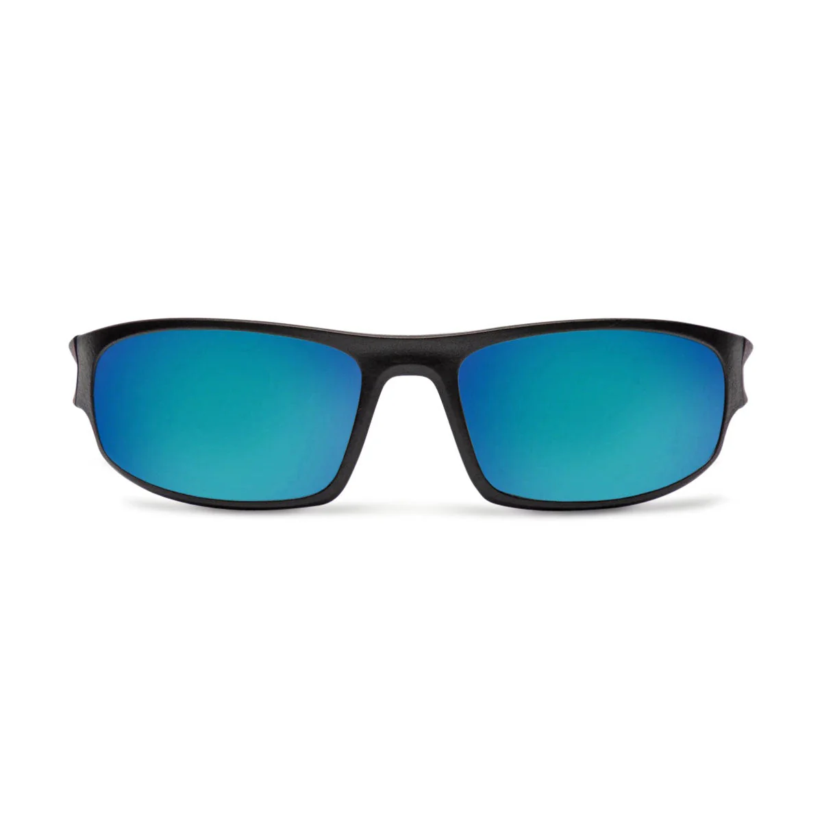 Decade Carsen 00s Sunglasses - Matte Black Nylon/Blue Mirror Polycarbonate - Image 2