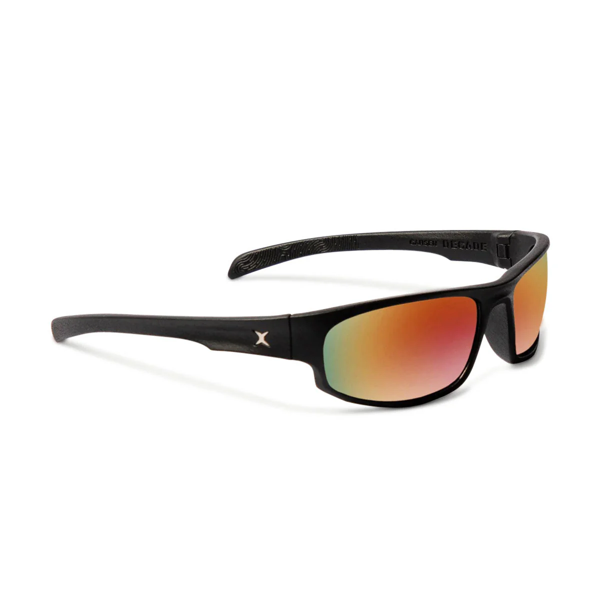 Decade Carsen 00s Sunglasses - Matte Black Nylon/Red Mirror Polycarbonate