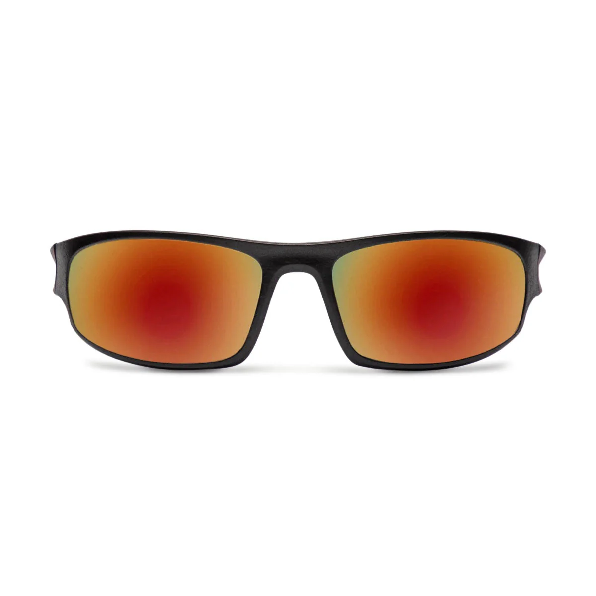 Decade Carsen 00s Sunglasses - Matte Black Nylon/Red Mirror Polycarbonate - Image 2
