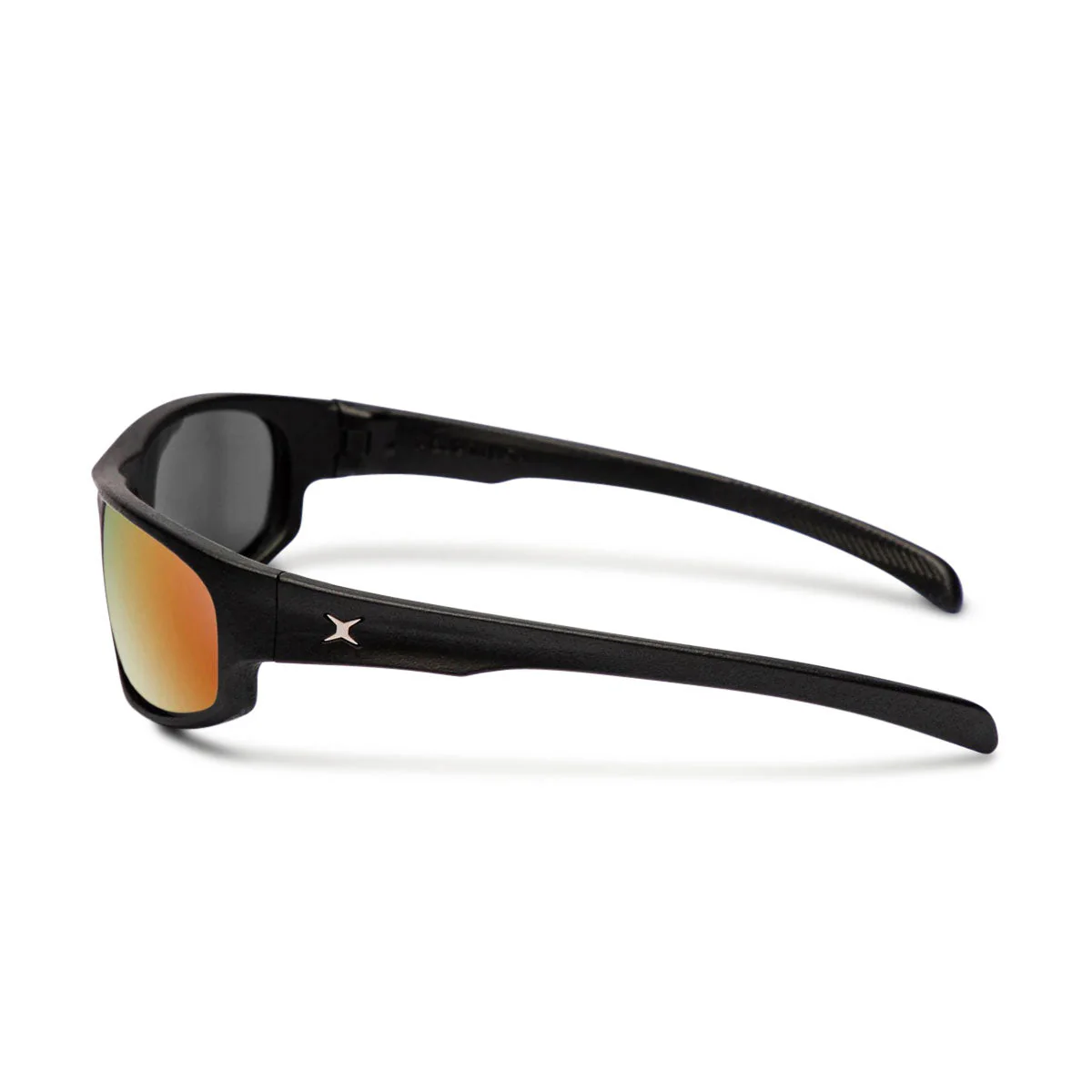 Decade Carsen 00s Sunglasses - Matte Black Nylon/Red Mirror Polycarbonate - Image 3
