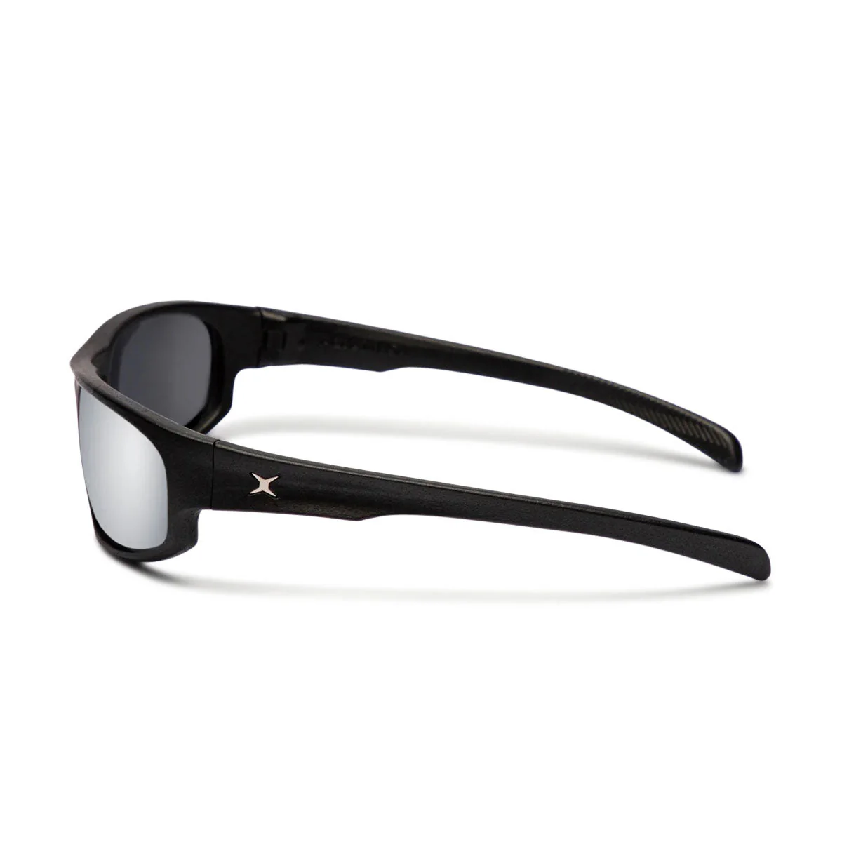 Decade Carsen 00s Sunglasses - Matte Black Nylon/Silver Mirror Polycarbonate - Image 3