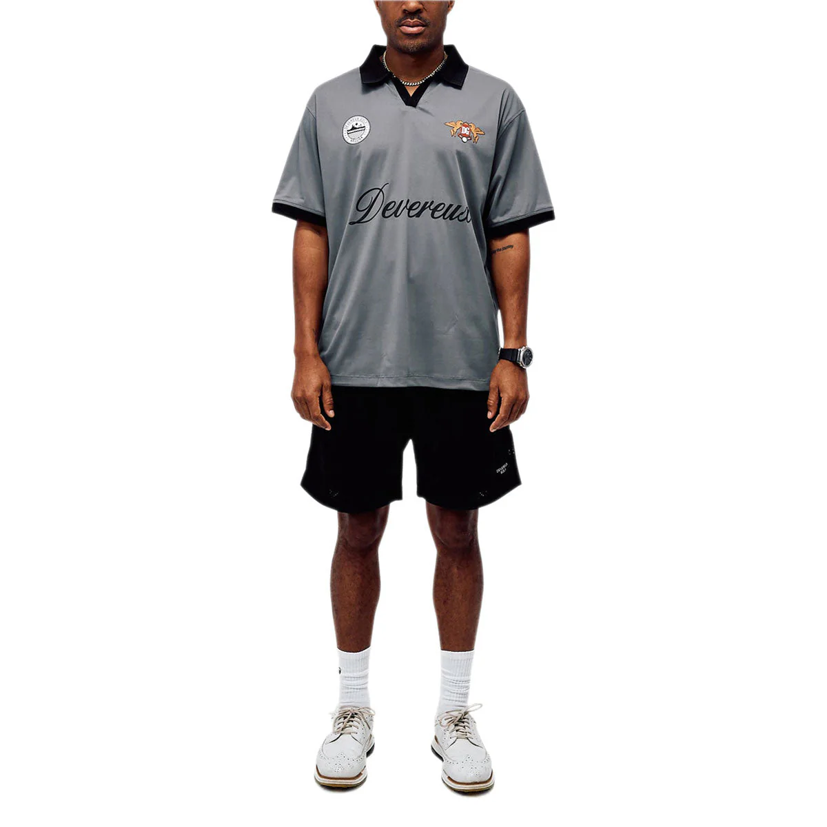 Devereux Competition Polo Shirt - Dark Charcoal - Image 2