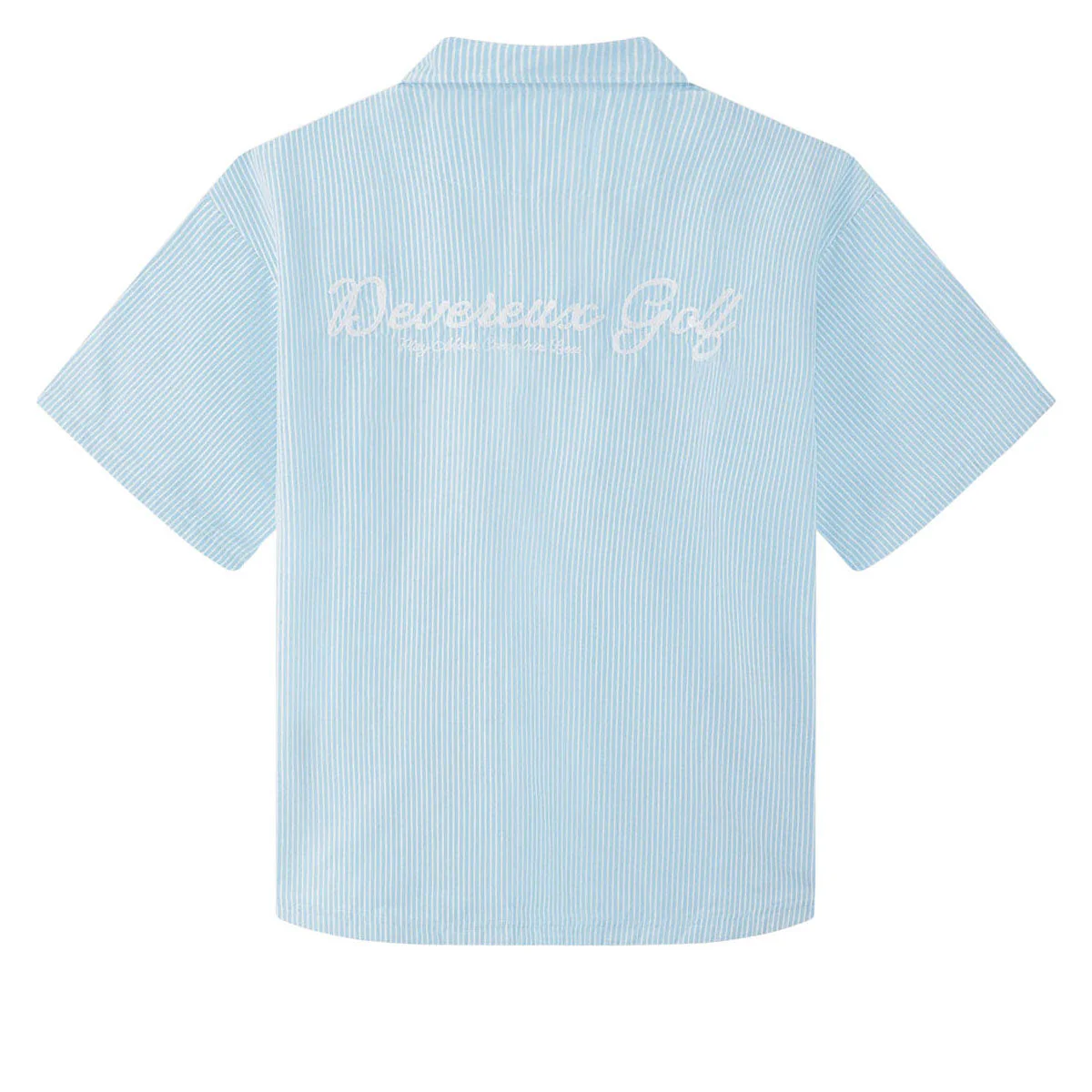Devereux Mechanic 1/4 Zip Polo Shirt - Marine Layer Pinstripe - Image 2