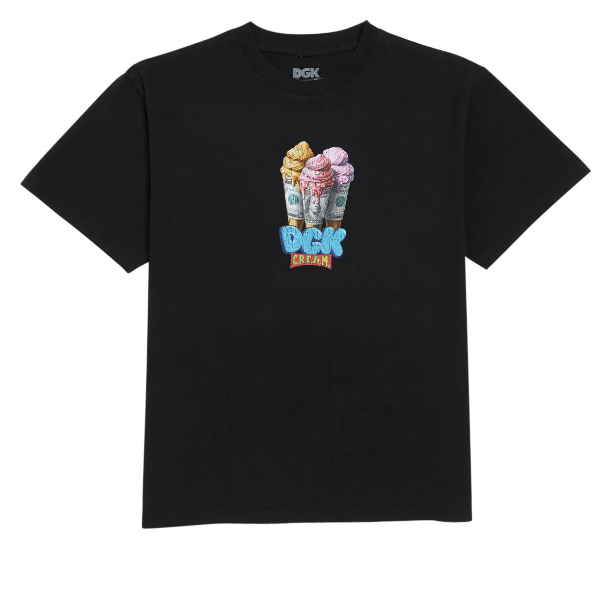 DGK Dough Cone Boxy T-Shirt - Black