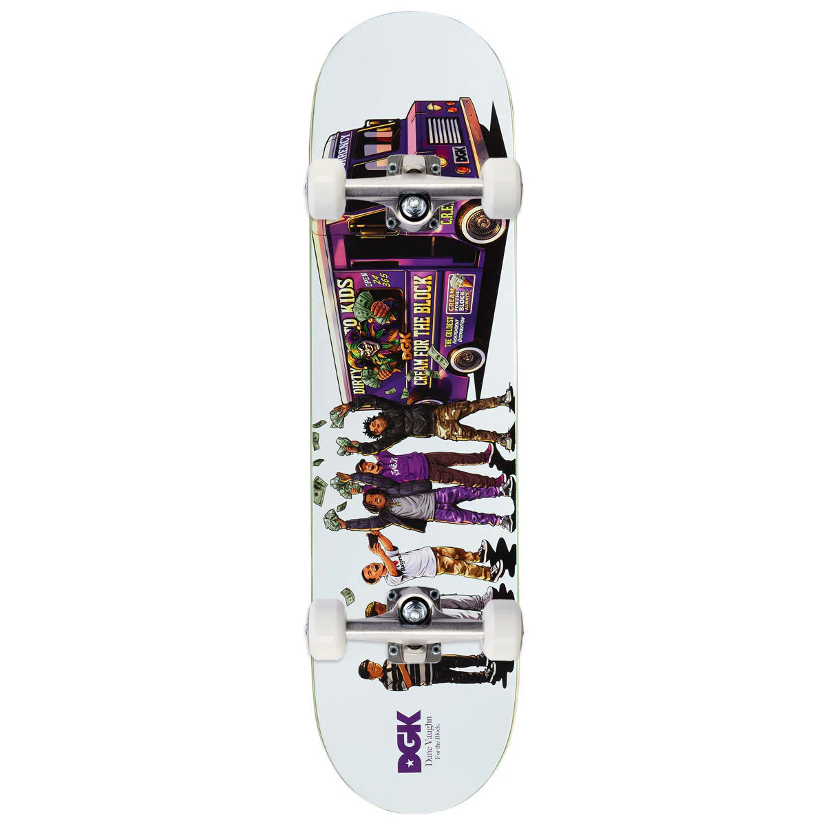 DGK For The Block Vaughn Skateboard Complete - 8.00"