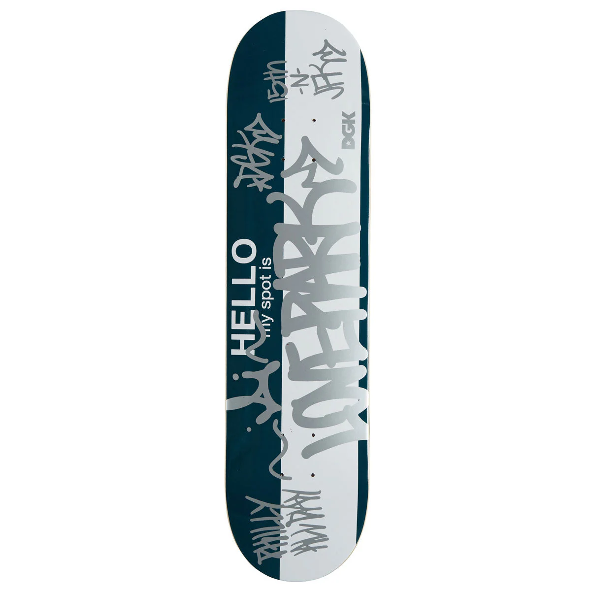 DGK Hello Love Park Skateboard Deck - Green - 8.25"