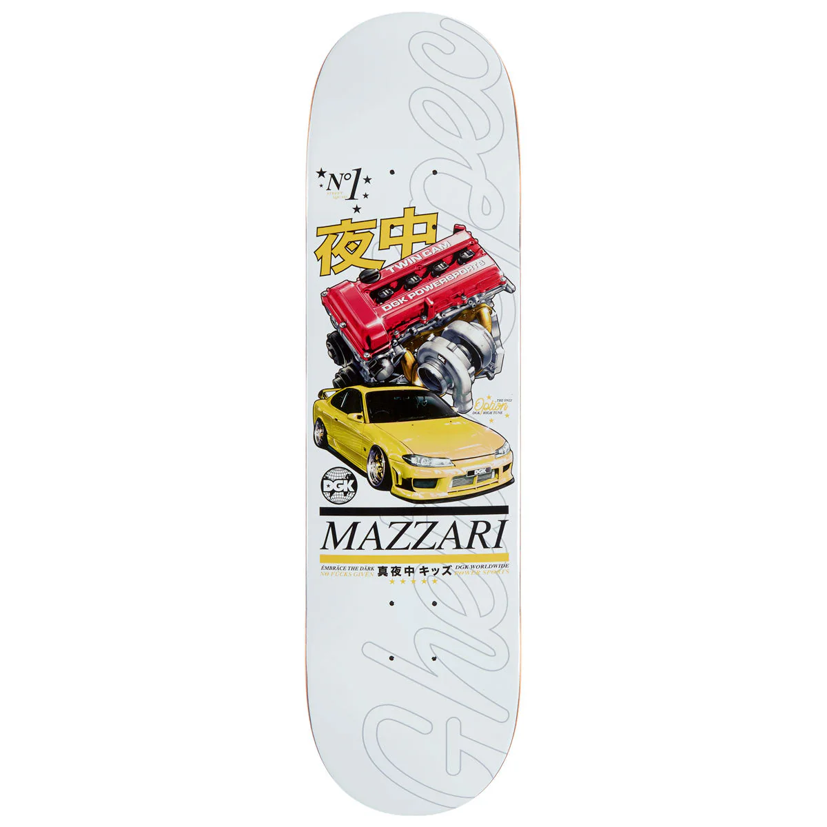 DGK Only Option Mazzari Skateboard Deck - Yellow - 8.38"