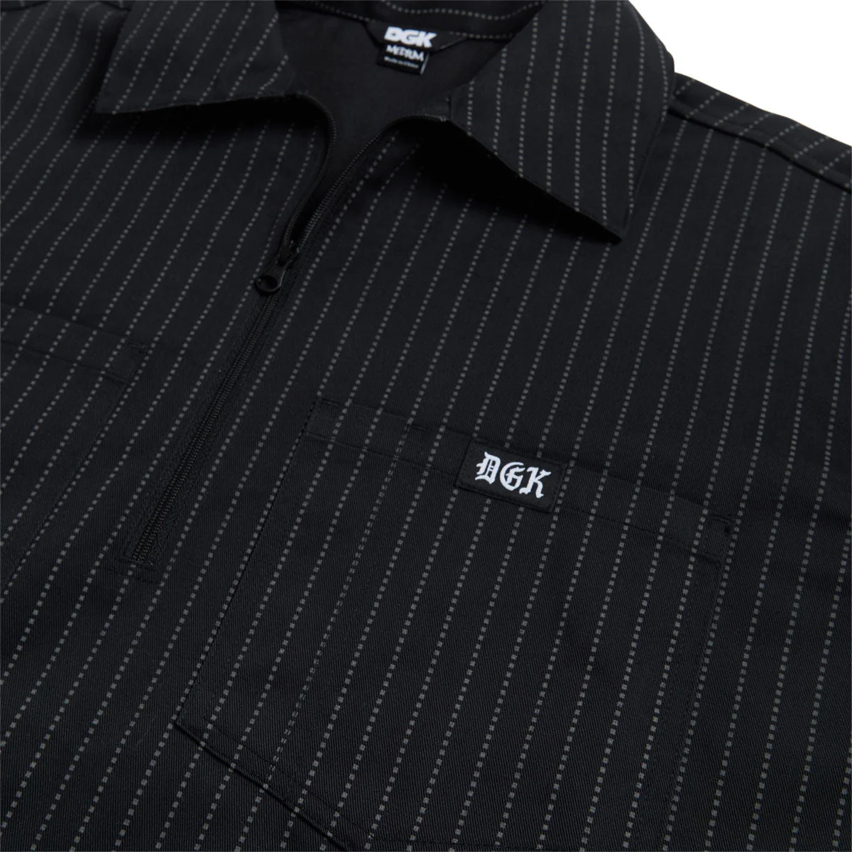 DGK Sagrado Work Shirt - Black Pinstripe - Image 4