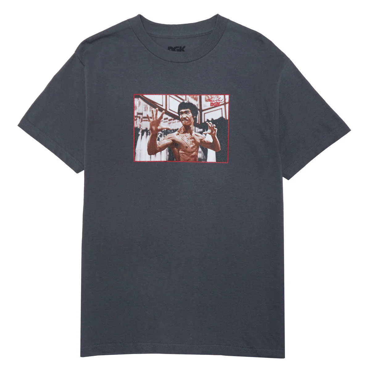 DGK x Bruce Lee Focus T-Shirt - Charcoal
