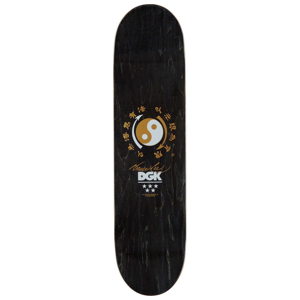 DGK x Bruce Lee Fury Skateboard Complete - Yellow - 8.10" - Image 2