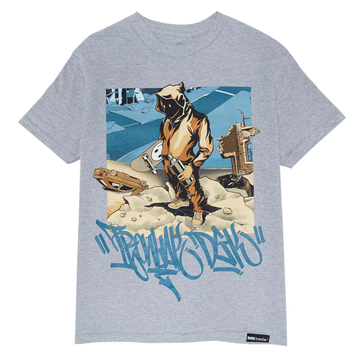 DGK x Ironlak Laquer T-Shirt - Heather Gray