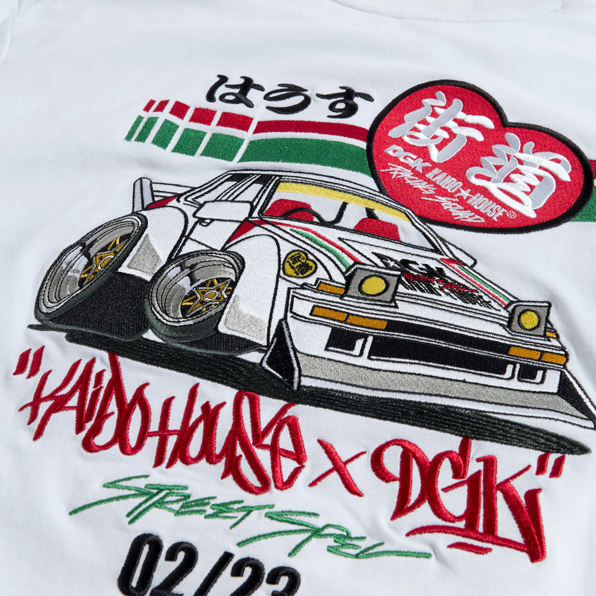 DGK x Kaido House Camber Knit T-Shirt - White - Image 3