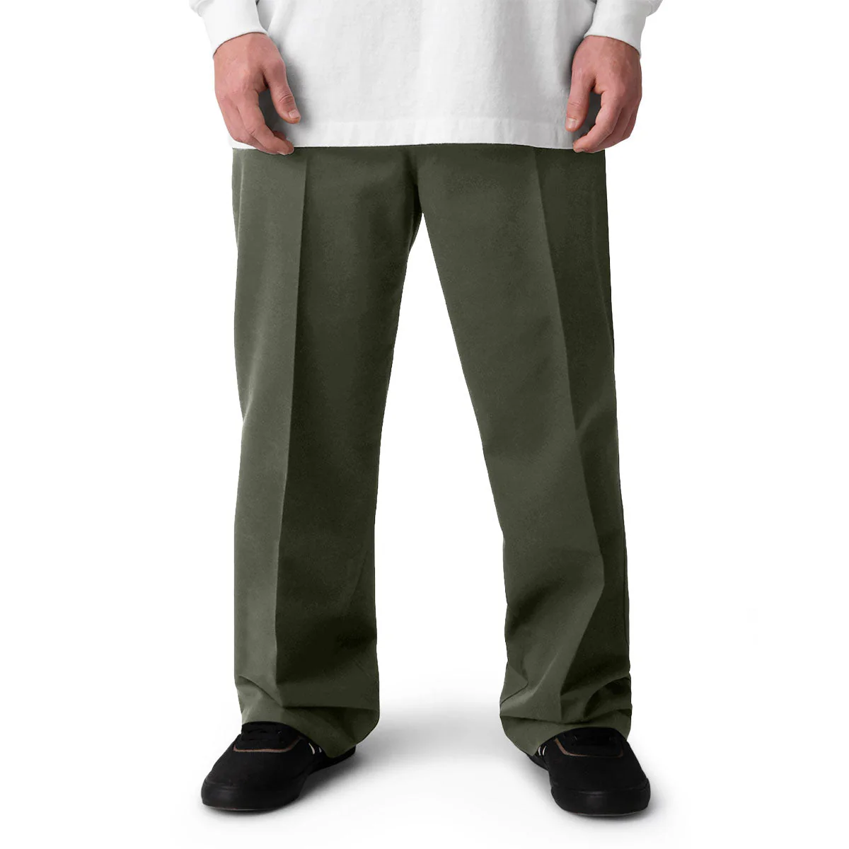 Dickies Jamie Foy Loose Straight Twill Pants - Olive Green 2025