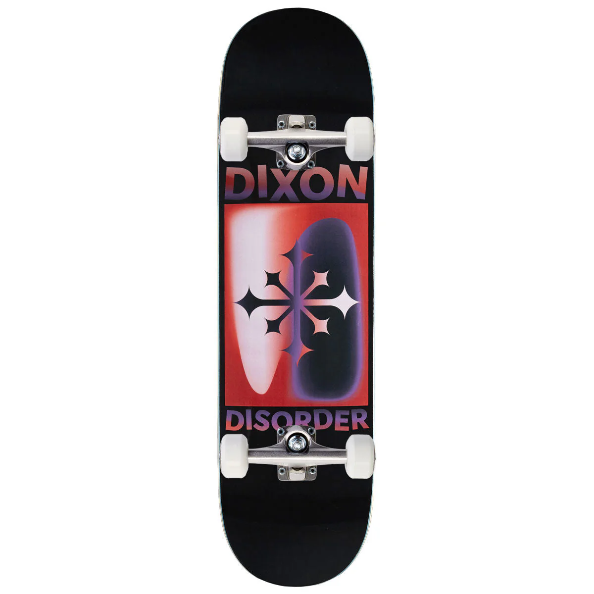Disorder Gradient Clive Dixon Skateboard Complete - Black/Red - 8.50"