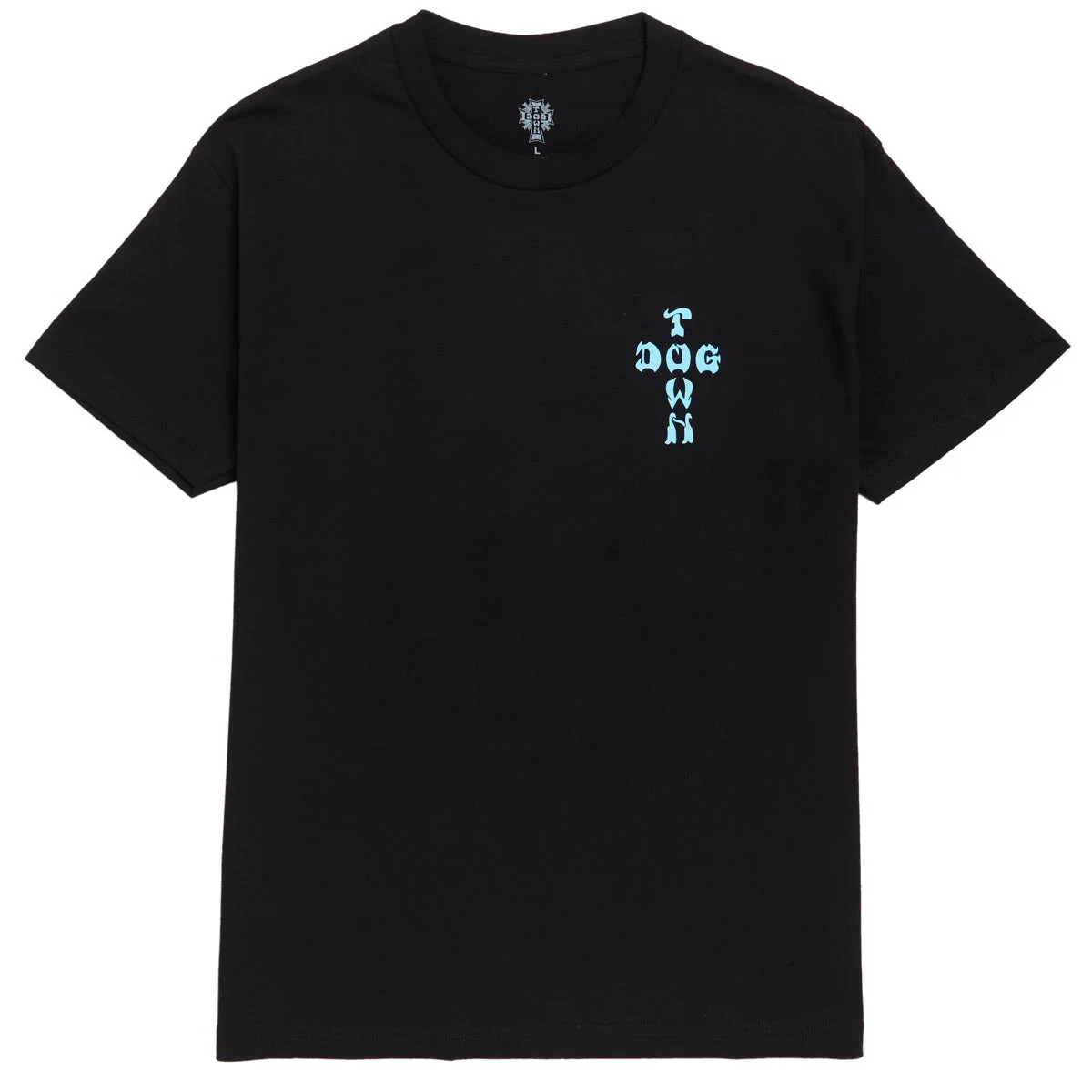 Dogtown Cross Logo Color T-Shirt - Black/Blue - Image 2