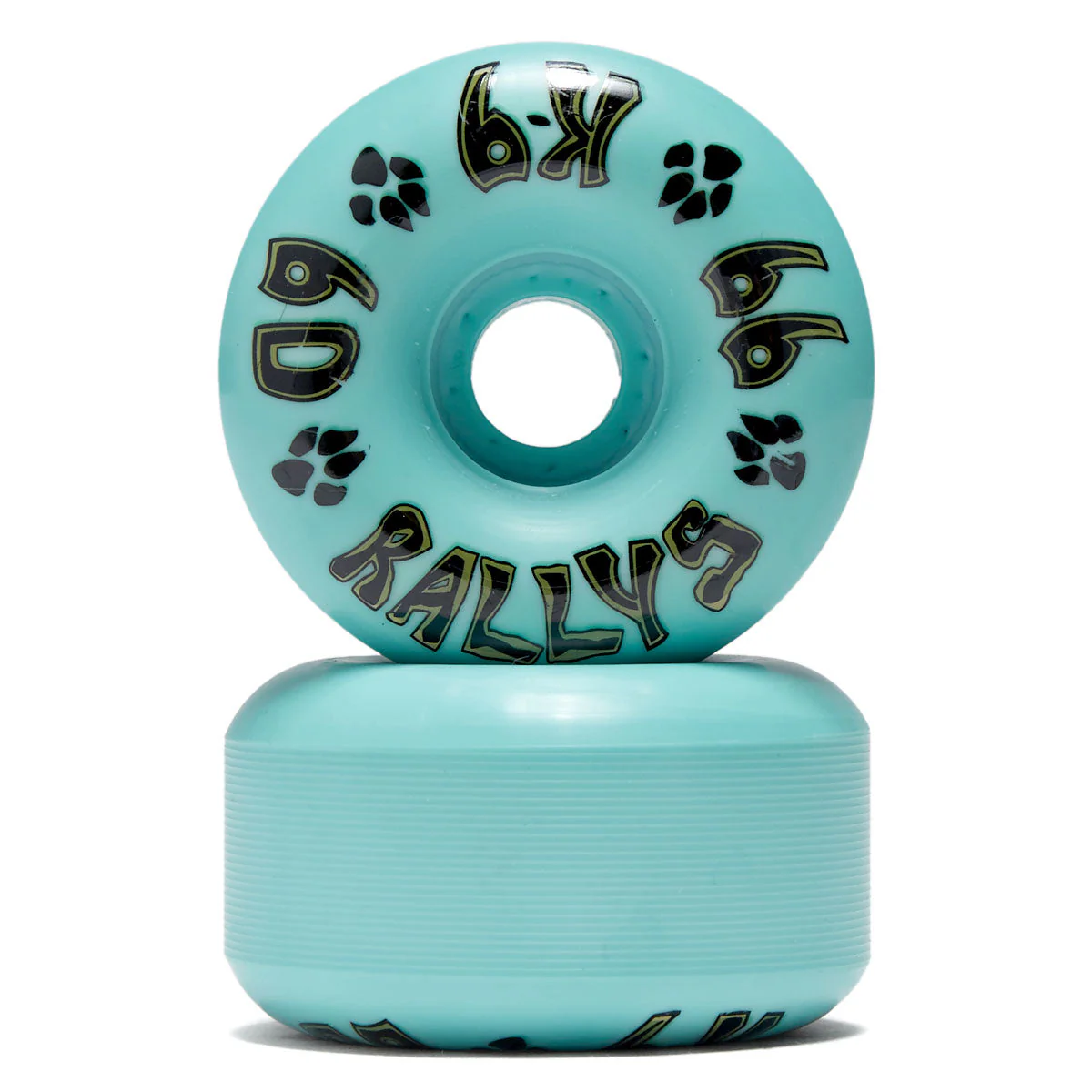 Dogtown K-9 Rally 99a Skateboard Wheels - Teal - 60mm - Image 2