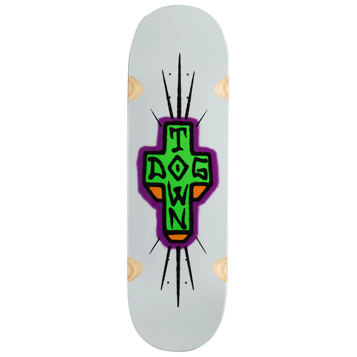 Dogtown Spray Cross Loose Trucks Skateboard Deck - Grey Full Dip - 9.25"