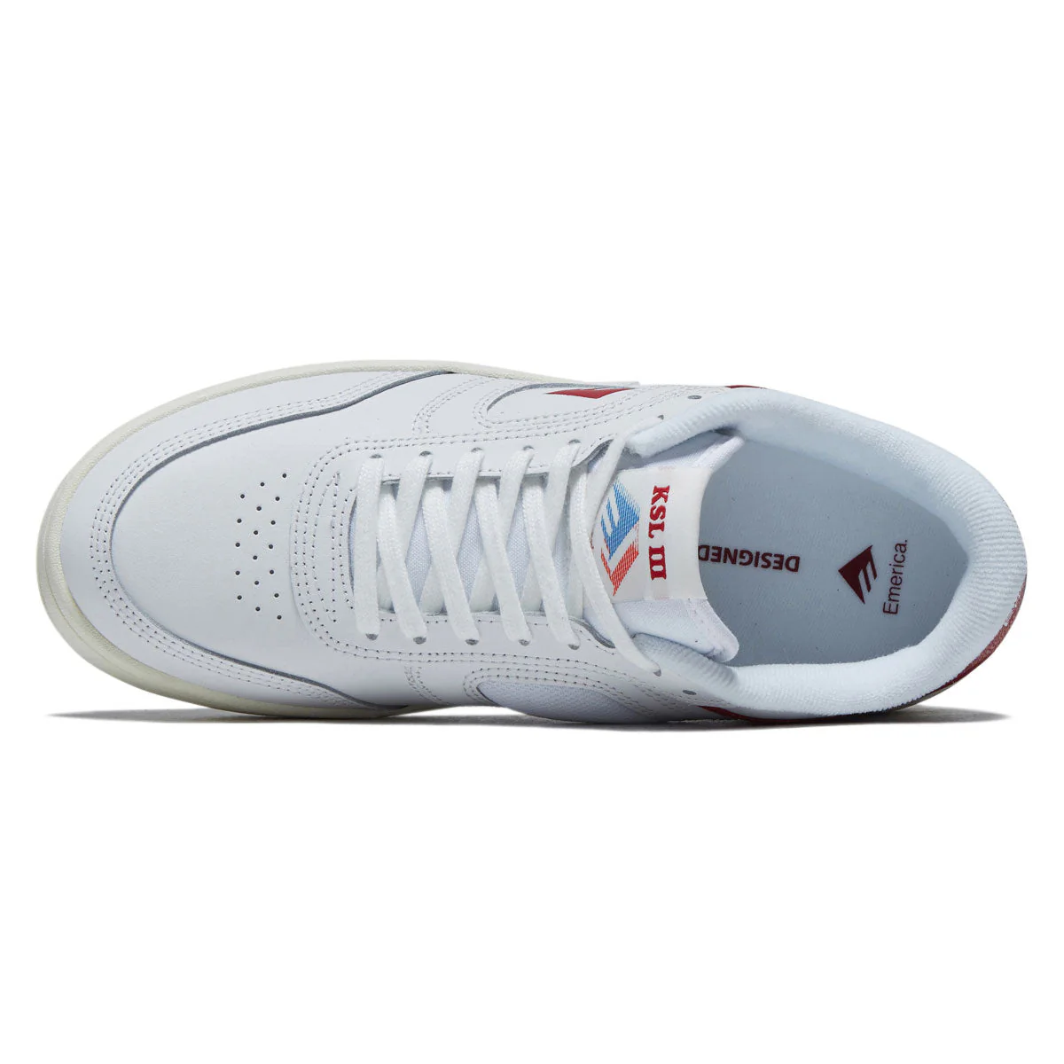 Emerica KSL III Shoes - White/Red - Image 3