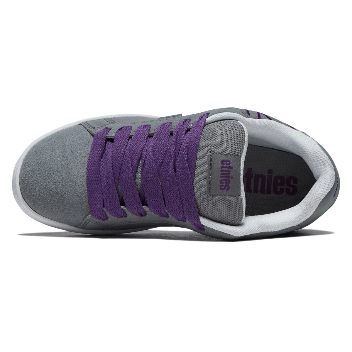 Etnies Fader Shoes - Grey/Purple - Image 3