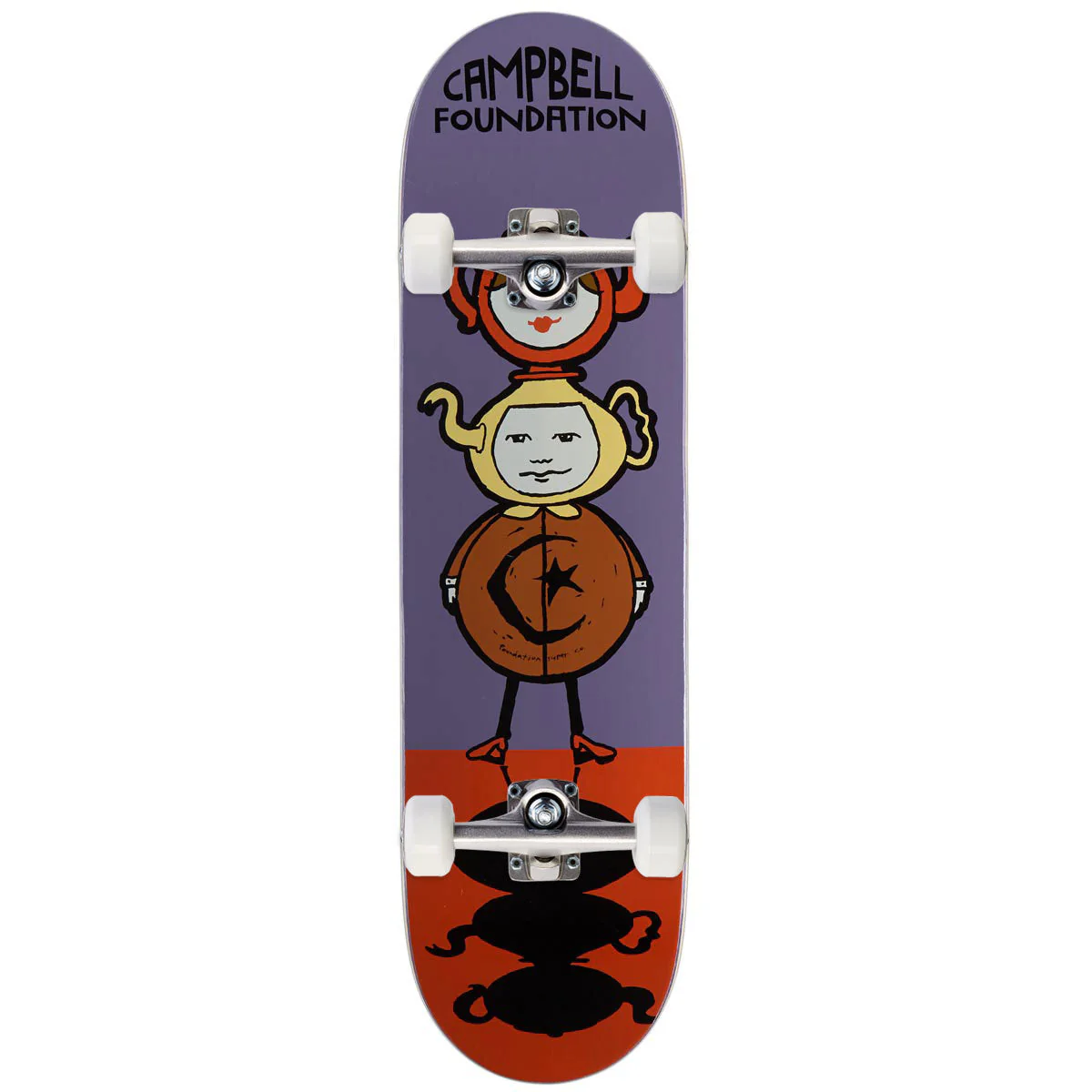 Foundation Campbell Teapot Totem Skateboard Complete - 8.25"