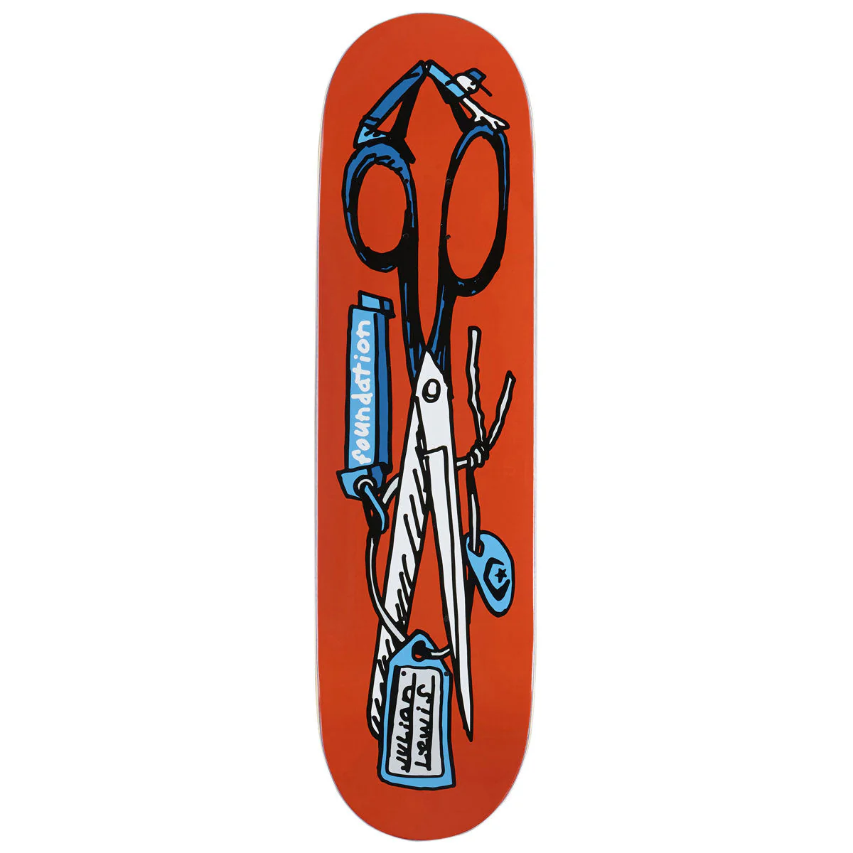 Foundation Lewis Scissors Skateboard Deck - 8.38"
