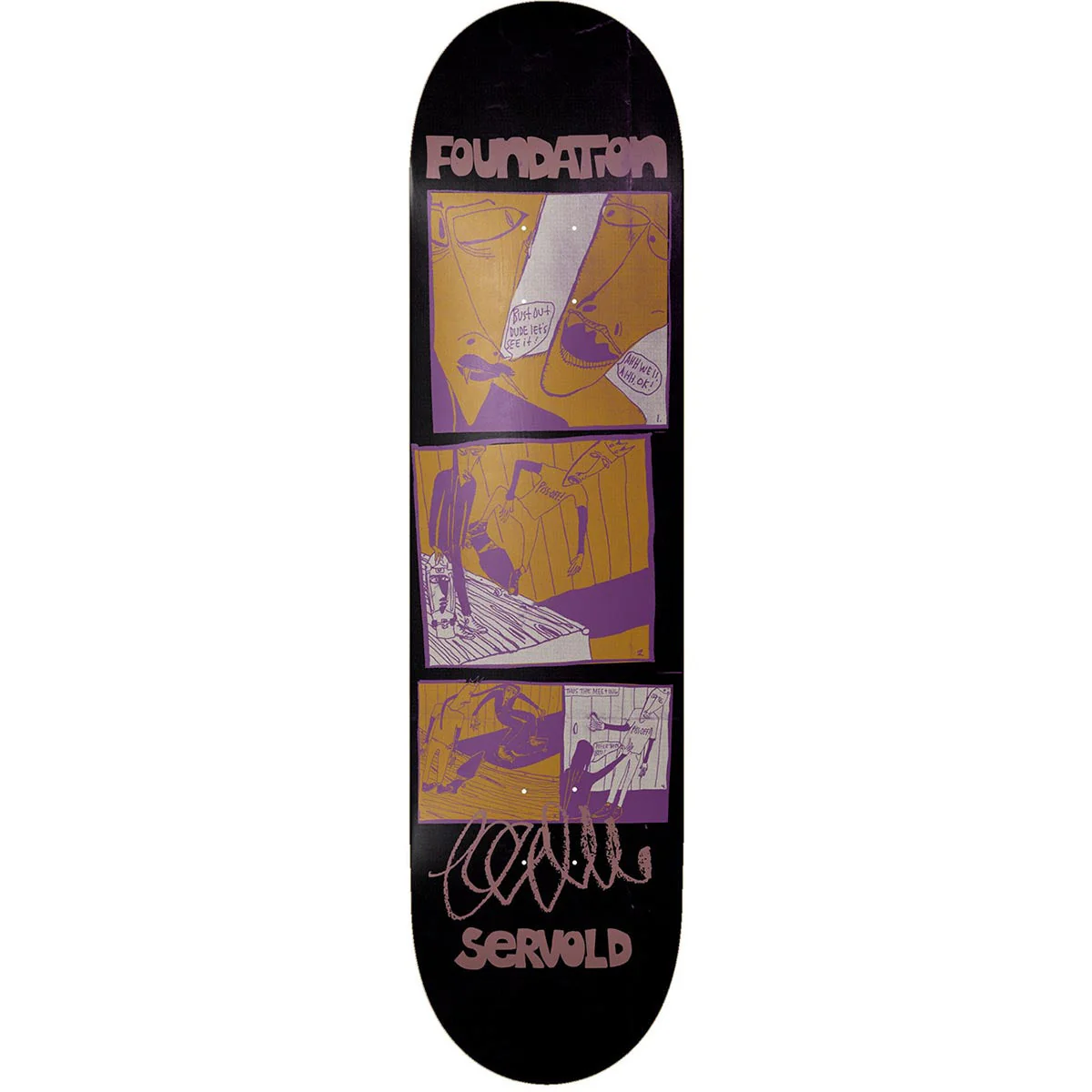Foundation The Meeting Servold Skateboard Deck - 8.50"