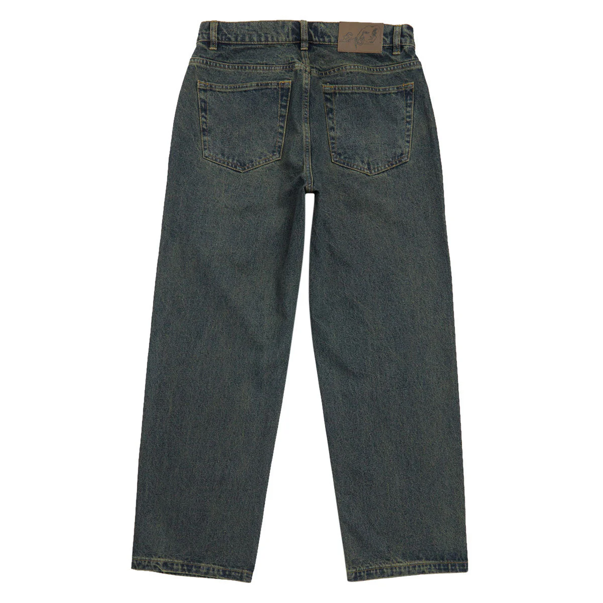 Frog Five Pocket Denim Jeans - Green Wash - Image 2