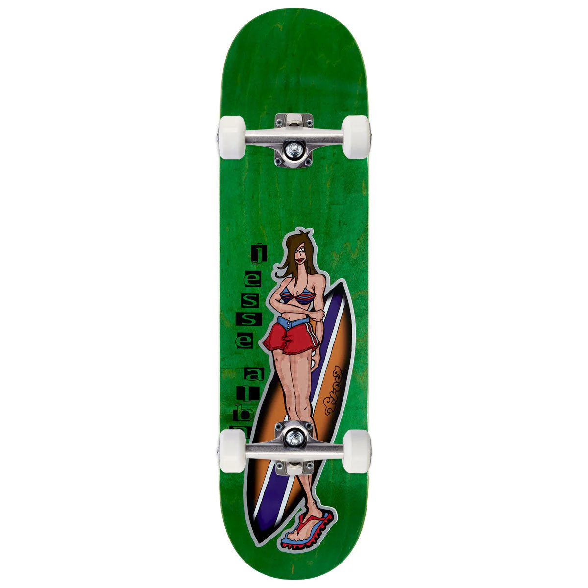 Frog Surfer Girl Jesse Alba Skateboard Complete - 8.50"