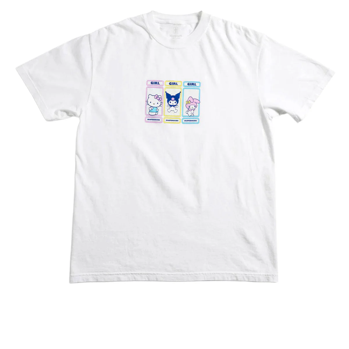 Girl x Hello Kitty Rainbow Triple OG T-Shirt - White