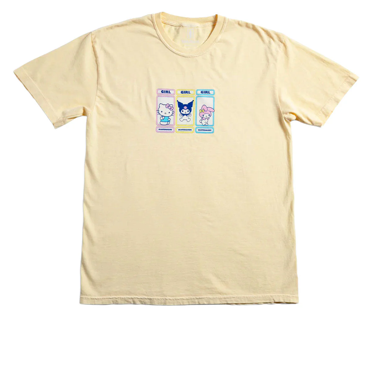 Girl x Hello Kitty Rainbow Triple OG T-Shirt - Yellow