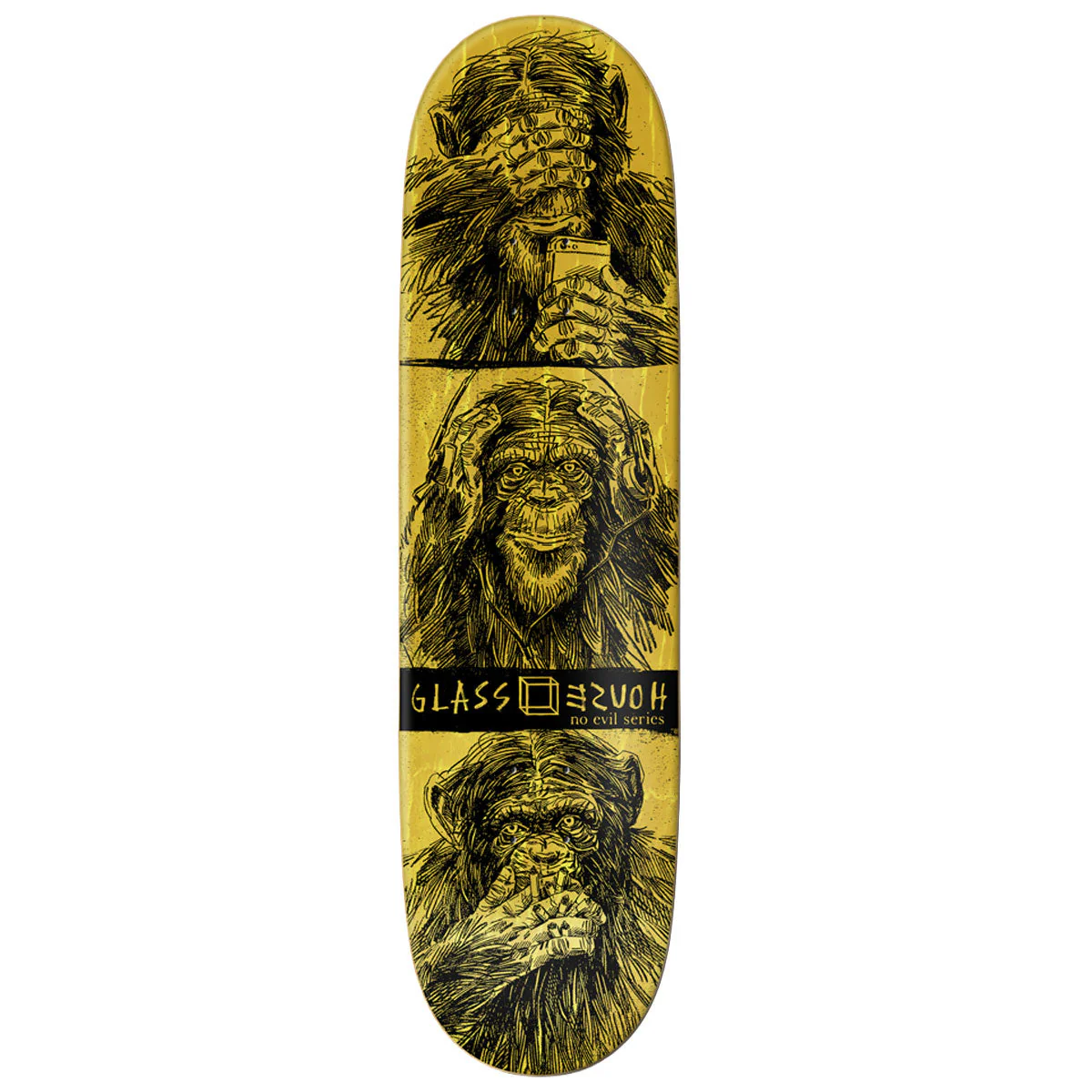 Glass House AJ Lavala Hear No Evil Skateboard Complete - 8.50" - Image 2