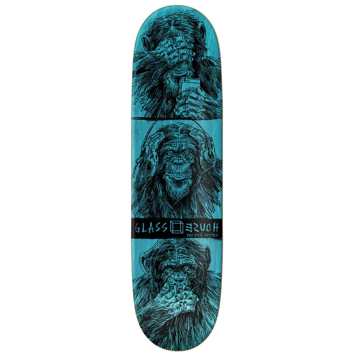 Glass House AJ Lavala Speak No Evil Skateboard Deck - 8.50" - Image 2